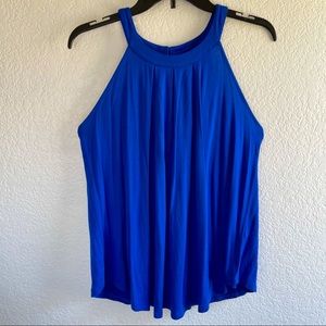 Bright royal blue halter top